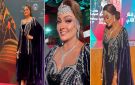 بشرى تتألق بثوب المرأة العمانية في حفل ختام مهرجان ظفار السينمائي الدولي