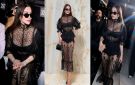  شرطة_الموضة: هيفاء وهبي بإطلالة من الدانتيل الشفاف في عرض Dolce Gabbana بميلانو سعر إطلالتها 414