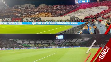 مواجهة من نوع آخر.. تيفوهات خيالية بين جماهير الوداد والرجاء- فيديو مواجهة من نوع آخر.. تيفوهات خيالية بين جماهير الوداد والرجاء- فيديو