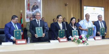 بنعلي توقع ثلاث اتفاقيات شراكة استراتيجية بجهة الداخلة وادي الذهب بنعلي توقع ثلاث اتفاقيات شراكة استراتيجية بجهة الداخلة وادي الذهب