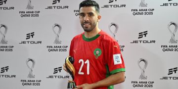 بركاوي أفضل لاعب في مباراة المغرب وجزر القمر