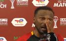 لاعب أنغولا فريدي ريبيرو يبكي بحرقة بعد مباراة مصر