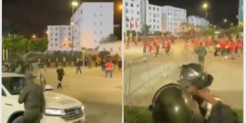 أعمال شغب عقب مباراة الوداد والجيش بالبيضاء