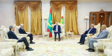 الرئيس الموريتاني يستقبل رئيس مجلس النواب راشيد الطالبي العلمي