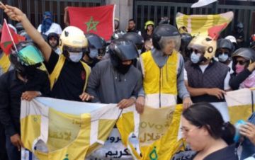 عمال غلوفو ينددون بـالاستغلال والمس بالوحدة الترابية في وقفة احتجاجية بالبيضاء