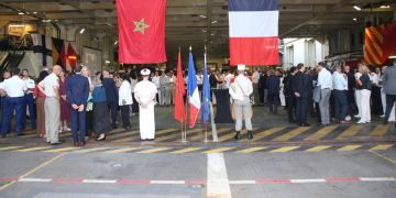 حاملة المروحيات البرمائية الفرنسية تونير ترسو بميناء الدار البيضاء حاملة المروحيات البرمائية الفرنسية تونير ترسو بميناء الدار البيضاء