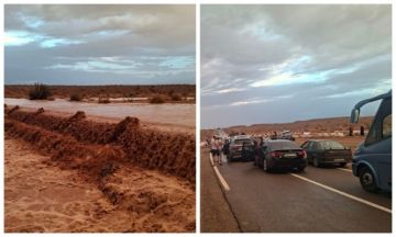 السيول تشل طرق جهة درعة.. تعثر مشاريع القناطر يفجر انتقادات ومسؤول يوضح (صور) السيول تشل طرق جهة درعة.. تعثر مشاريع القناطر يفجر انتقادات ومسؤول يوضح (صور)