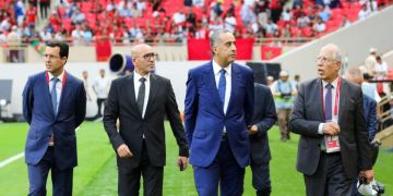 حموشي يراقب بروتوكول الأمن بملعب الأمير مولاي عبد الله قبل مباراة المغرب والنيجر حموشي يراقب بروتوكول الأمن بملعب الأمير مولاي عبد الله قبل مباراة المغرب والنيجر