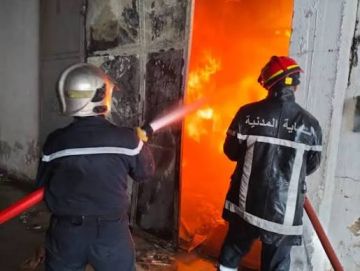 الدار البيضاء.. حريق مهول بدرب عمر الدار البيضاء.. حريق مهول بدرب عمر