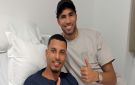 حكيمي يزور أوناحي في المستشفى بعد خضوعه لعملية جراحية