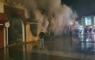 حريق يلتهم 6 محلات بسوق طنجة في وجدة