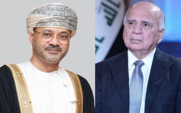 وزير الخارجية العراقي يبحث مع نظيره العماني تطورات الأوضاع في المنطقة وزير الخارجية العراقي يبحث مع نظيره العماني تطورات الأوضاع في المنطقة
