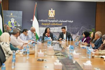 العمليات الحكومية تبحث الأوضاع الإنسانية في غزة العمليات الحكومية تبحث الأوضاع الإنسانية في غزة