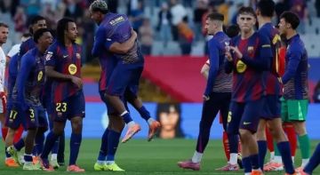 برشلونة يكتسح بسداسية في ليلة تألق لوبيز ويامال بدوري الأبطال برشلونة يكتسح بسداسية في ليلة تألق لوبيز ويامال بدوري الأبطال