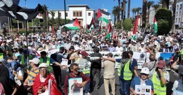 مظاهرات حاشدة ورسائل من المغاربة في ذكرى طوفان الأقصى