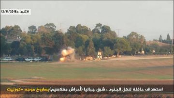 بالفيديو: كورنيت المقاومة يدمر حافلة لجنود الاحتلال