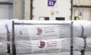 بالصور: قطر تعلن تدشين جسر بري من المساعدات إلى غزة يضم أكثر من 87 ألف خيمة