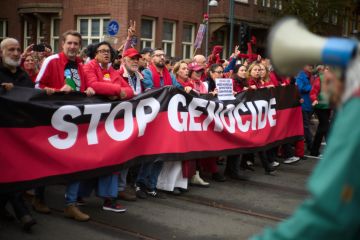 اجتاحوا الشوارع.. مئات الآلاف يتظاهرون في العديد من المدن الأوروبية دعما للفلسطينيين (فيديو)