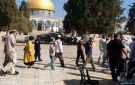 مستعمرون يقتحمون المسجد الأقصى ويؤدون طقوسا تلمودية أمام قبة الصخرة - ps