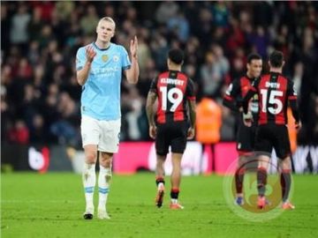 هالاند يصعد بالسيتي للوصافة على أكتاف بورنموث