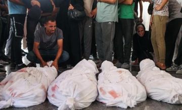 انتشال جثامين 3 شهداء شرقي خانيونس