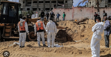 انتشال جثمان شهيد بمدينة غزة