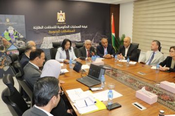 غرفة العمليات الحكومية:توسيع نطاق التعليم الوجاهي والاستمرار في التعلم عن بعد في قطاع غزة