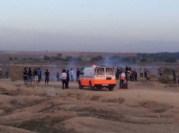 إصابة شاب برصاص الاحتلال وسط قطاع غزة