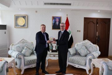 السفير عواد يستعرض الأوضاع في فلسطين خلال لقائه نظيره العراقي ببكين