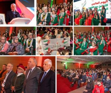 فعالية في طنجة المغربية لمناسبة اليوم العالمي للتضامن مع شعبنا فعالية في طنجة المغربية لمناسبة اليوم العالمي للتضامن مع شعبنا