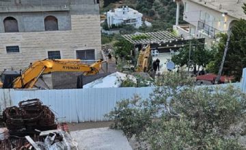 الاحتلال يشرع بهدم منزل في بزاريا شمال نابلس