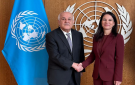 منصور يبحث مع رئيسة الجمعية العامة للأمم المتحدة القضايا المتعلقة بفلسطين