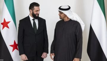 رسالة شكر وعرفان من أحمد الشرع إلى رئيس دولة الإمارات