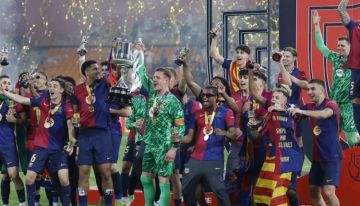 برشلونة يتوج بلقب كأس ملك إسبانيا بفوز مثير على ريال مدريد برشلونة يتوج بلقب كأس ملك إسبانيا بفوز مثير على ريال مدريد