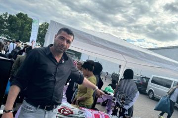 الجالية الفلسطينية في بريمن تنظم معرضا تضامنيا لدعم غزة الجالية الفلسطينية في بريمن تنظم معرضا تضامنيا لدعم غزة