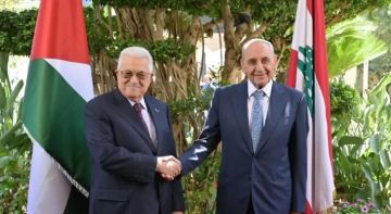 الرئيس عباس يجتمع مع نبيه بري في بيروت الرئيس عباس يجتمع مع نبيه بري في بيروت