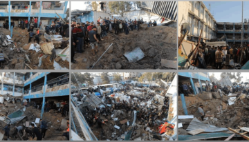 ارتفاع حصيلة شهداء قصف مدرستين في مخيم البريج ومدينة غزة إلى 49