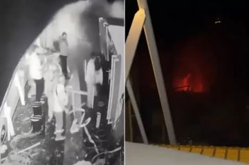 السفينة تغرق .. طيران الاحتلال المسير يستهدف سفينة أسطول الحرية لكسر الحصار عن غزة