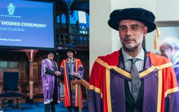 غوارديولا يتسلم الدكتوراه الفخرية ويوجه خطابا مؤثرا عن غزة (فيديو)