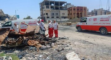 الهلال الأحمر: توقف العمل في عيادة الزيتون عقب سقوط قذائف في المنطقة المحيطة بها