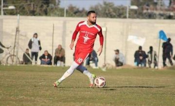 استشهاد أحد لاعبي منتخب فلسطين بقصف منزله في المغازي استشهاد أحد لاعبي منتخب فلسطين بقصف منزله في المغازي