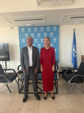 أبو هولي يبحث مع مديرة عمليات الأونروا في لبنان أوضاع المخيمات الفلسطينية