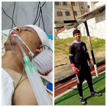 شظية صاروخ إسرائيلي بدّدت أحلام الطفل رضوان الرياضية شظية صاروخ إسرائيلي بدّدت أحلام الطفل رضوان الرياضية