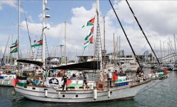 أسطول الصمود يدعو الدول لمرافقة سفنه نحو غزة أسطول الصمود يدعو الدول لمرافقة سفنه نحو غزة