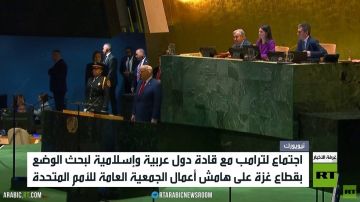 ترامب يبحث حرب غزة مع قادة عرب ومسلمين ترامب يبحث حرب غزة مع قادة عرب ومسلمين