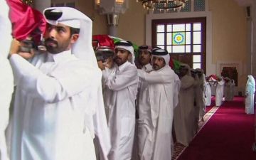 وفد قيادي من حماس يعزي باستشهاد الشرطي القطري بدر الدوسري