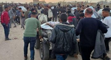 ارتقاء 5 مواطنين من ضحايا المساعدات في خان يونس