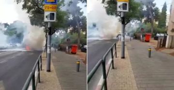 مصاب بانفجار سيارة في تل أبيب! مصاب بانفجار سيارة في تل أبيب!