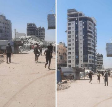 بالفيديو الاحتلال ينسف برج طيبة السكني غرب مدينة غزة