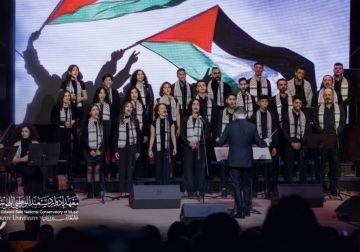 جوقة معهد إدوارد سعيد الوطني للموسيقى تحيي أمسية لأجل غزة نغني ونبقى